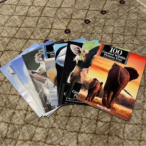 10 VTG Daily Mail Magazines - 100 Greatest Wildlife Pictures Ever - Complete Set - Picture 1 of 10